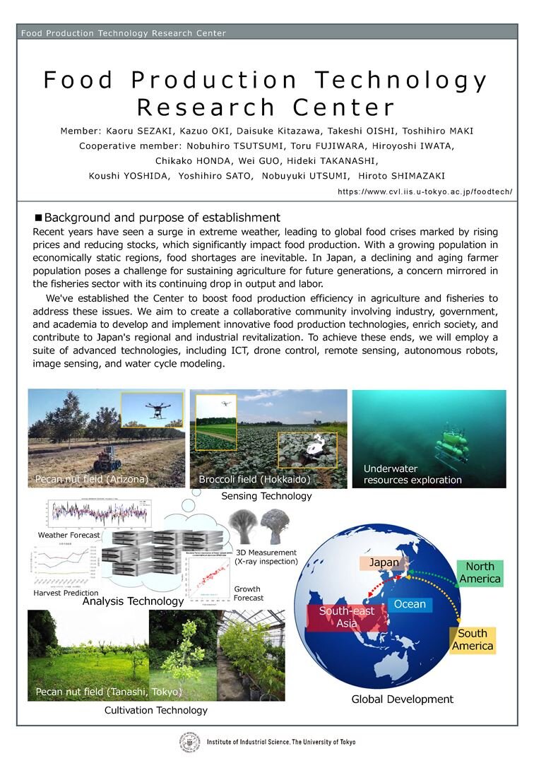 Poster for Food Production Technology Research Center