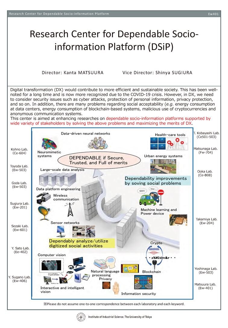 Poster for Center for Dependable Socio-information Platform