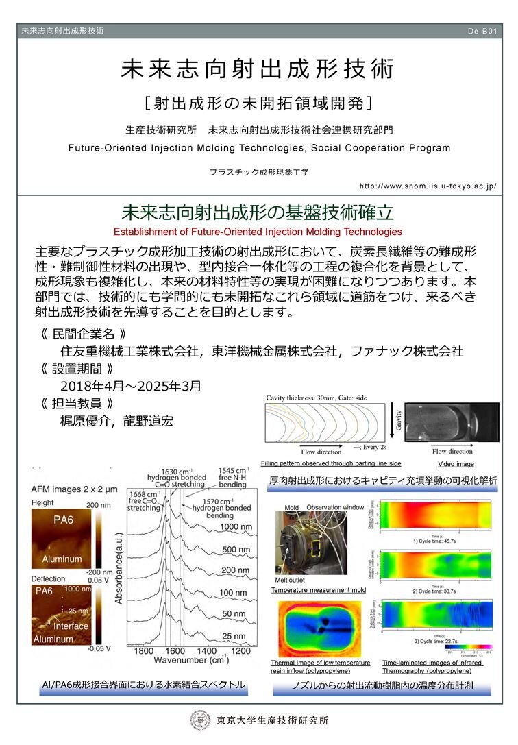 未来志向射出成形技術社会連携研究部門紹介ポスター